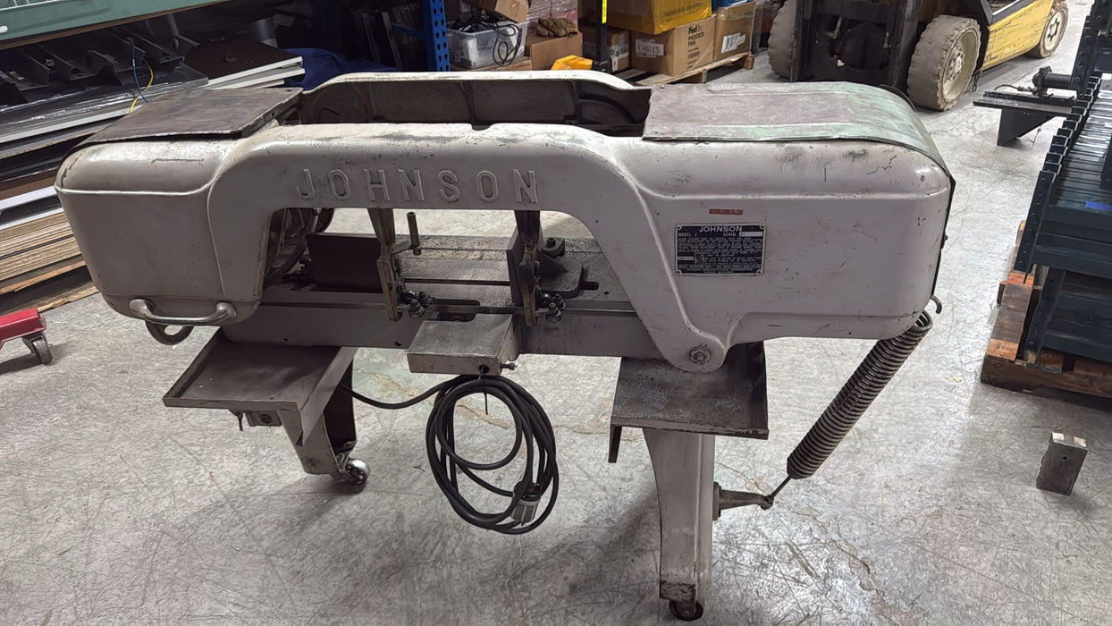 Johnson MODEL J HORIZONTAL BANDSAW , 64"L x 20"D x 44"H