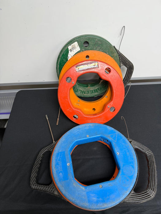 Mixed 50ft-200ft Fishtape Hook Rolls, Bundle of 5