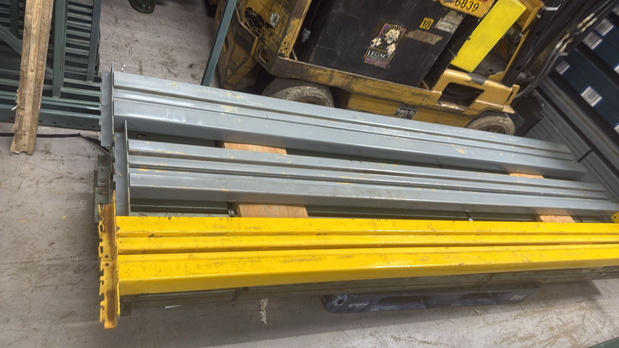 9ft (108") Slotted Beams Pallet Racking Beams, Used