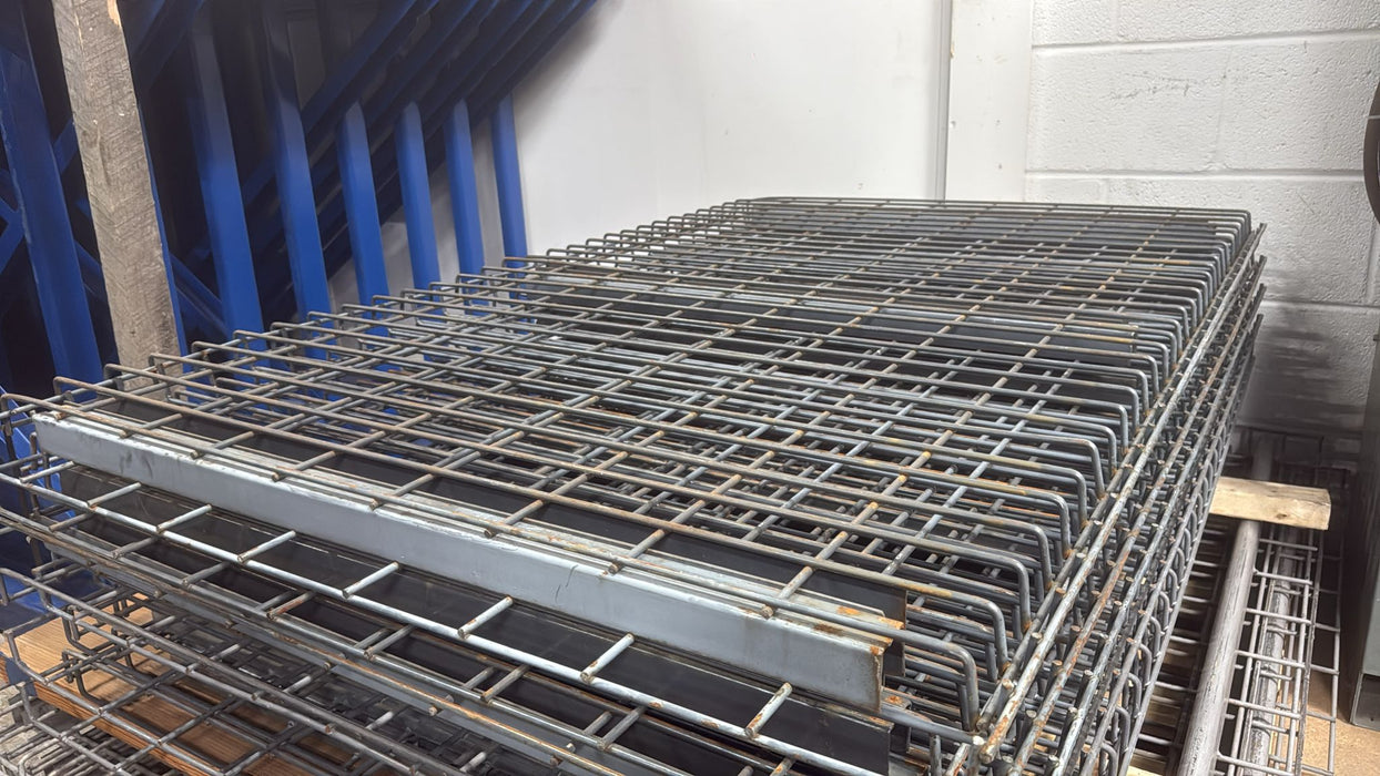 36"D x 58"L Waterfall Wire Decking – Used Pallet Rack Shelf Mesh Panel