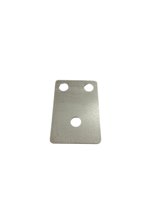 (10) Upright Steel Footplates - 4 1/2" x 3" x 1/8" , 3-Hole Rounded Corners, .125 A36 Steel
