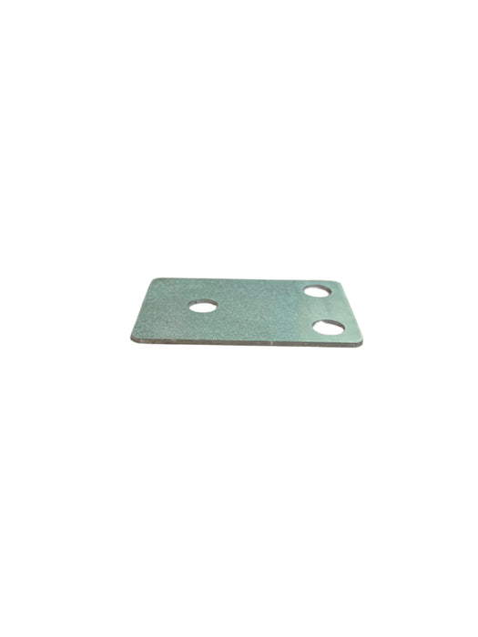 (10) Upright Steel Footplates - 4 1/2" x 3" x 1/8" , 3-Hole Rounded Corners, .125 A36 Steel