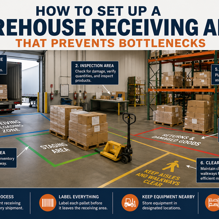 How to Set Up a Warehouse Receiving Area That Prevents Bottlenecks