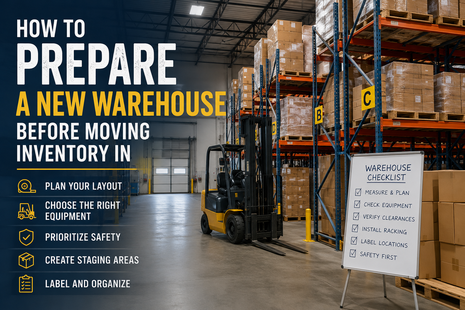 How to Prepare a New Warehouse Before Moving Inventory In