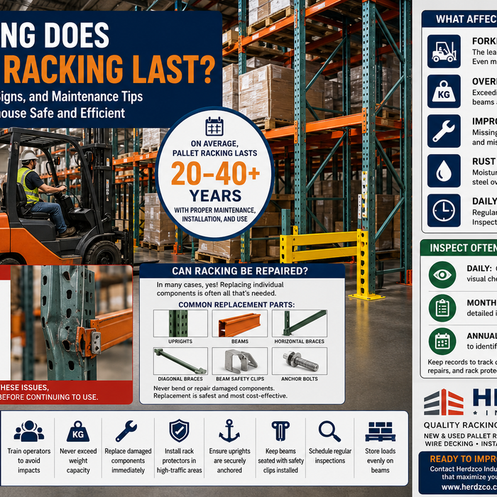 How Long Does Pallet Racking Last? Signs It's Time to Repair or Replace Your Warehouse Racking