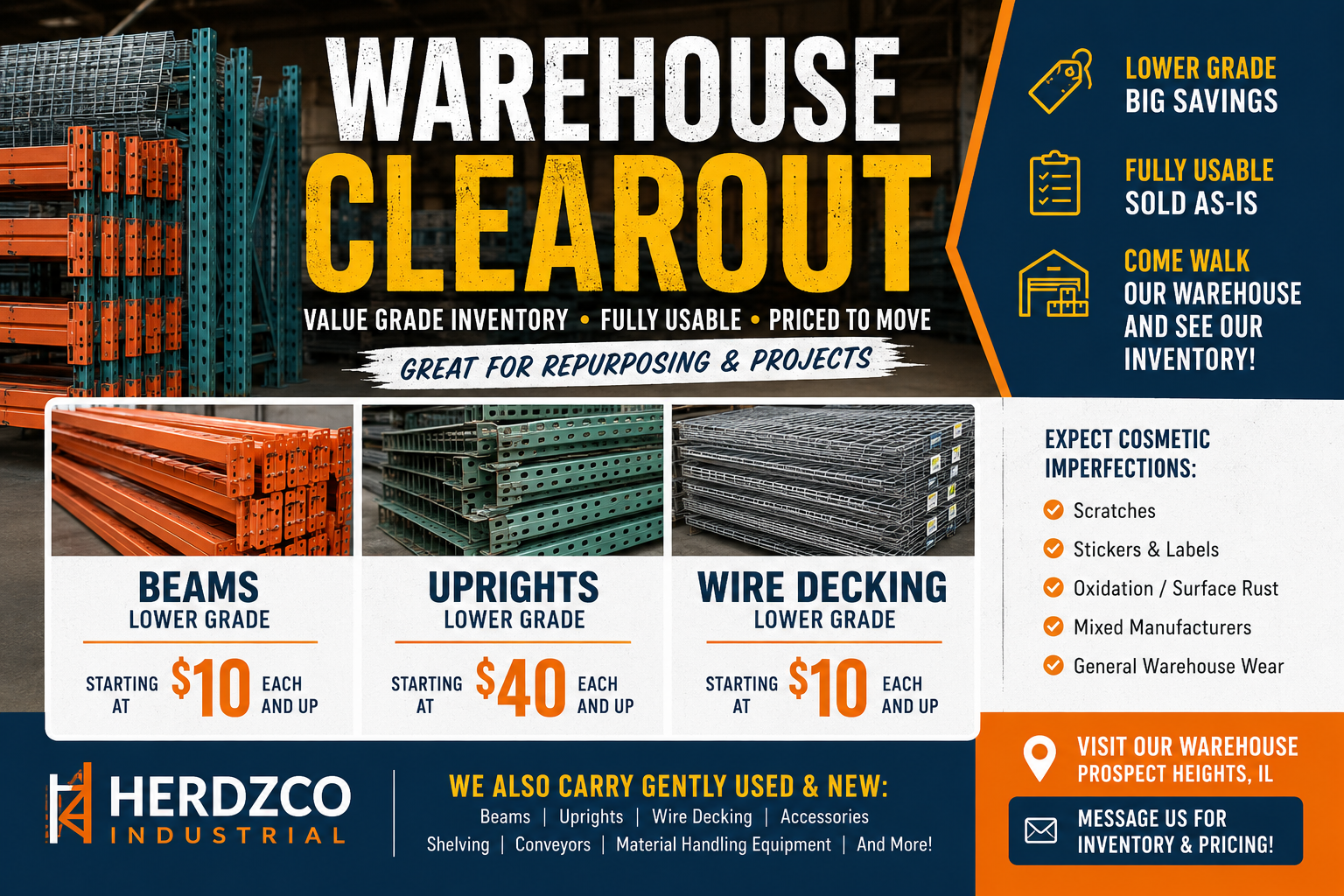 Introducing Our Value Grade Warehouse Inventory Program