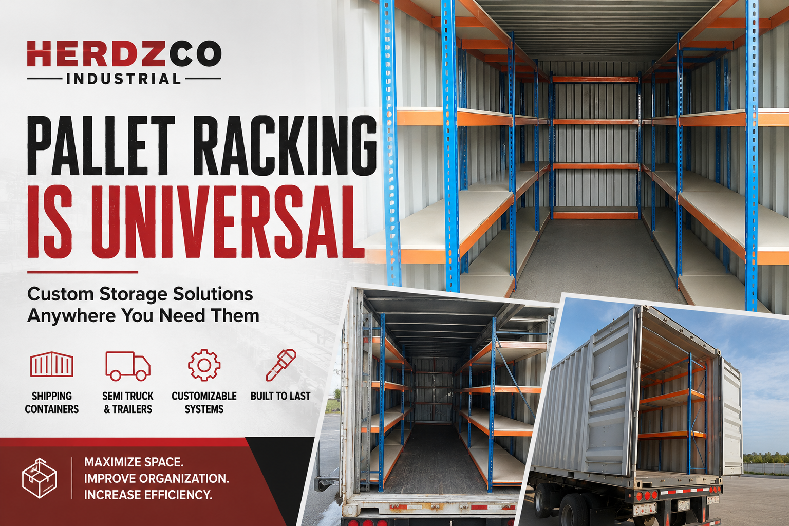 Pallet Racking Is More Universal Than You Think: Shipping Containers, Trailers & Custom Storage Solutions
