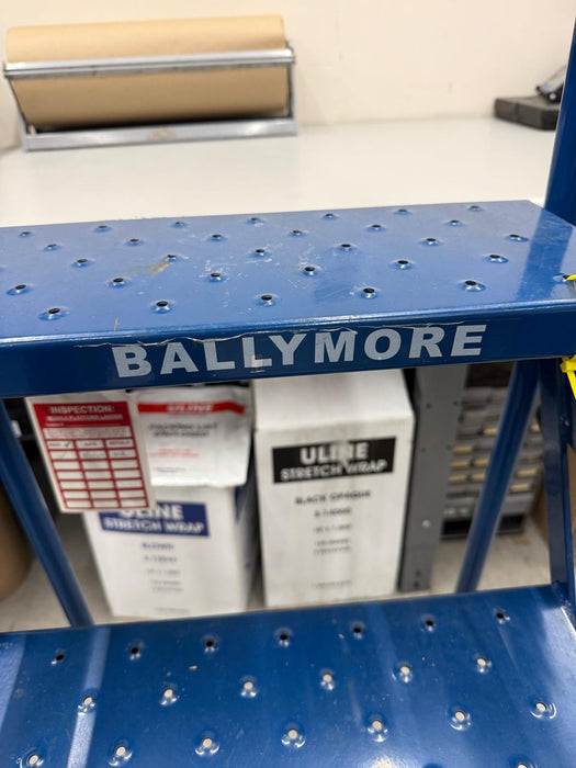 Ballymore 4 Step Lock-N-Stock Folding Rolling Ladder, 350 Lb. Capacity, Used