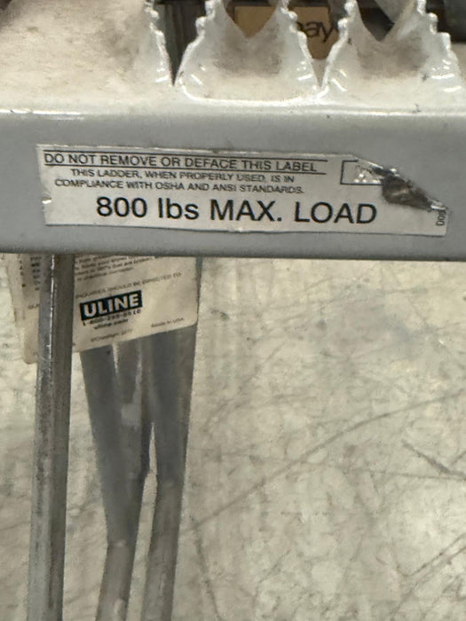 Uline 4-Step Mobile Safety Work Platform Rolling Ladder, 800lbs CAPACITY, Used