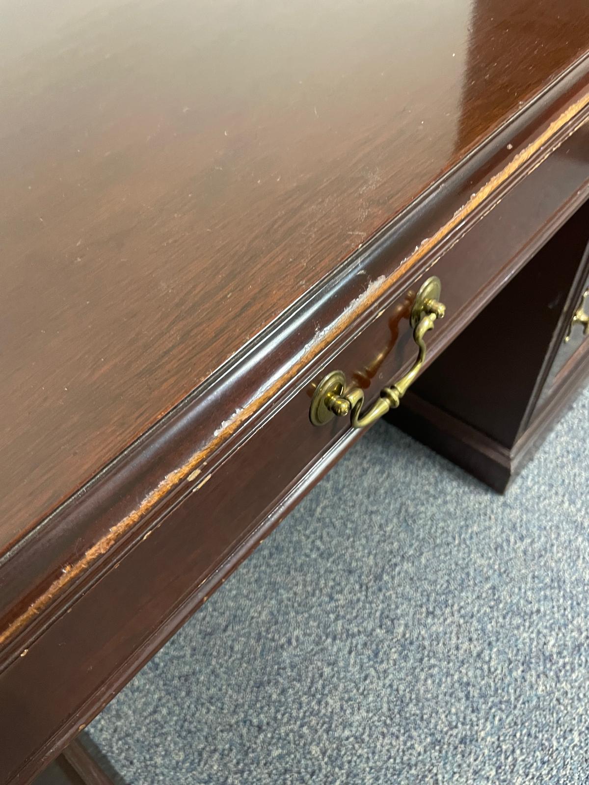 Credenza Desk Kittinger The Georgian Collection Mahogany Vintage Credenza Desk Cabinet