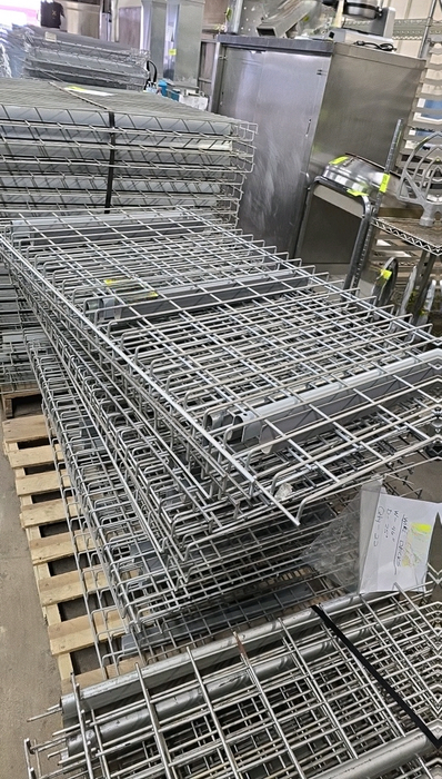24"D x 46"L Waterfall Wire Decking Pallet Rack Racking Shelf Wire Deck Mesh USED