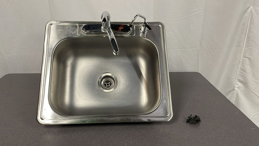 Stainless Steel Bar/Utility Sink Faucet 25”W x 21.5”D x 7”H