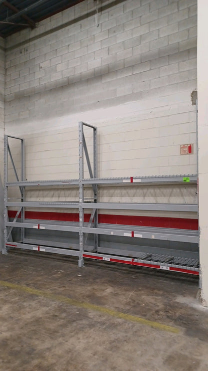 Ridg-U-Rak Slotted Industrial Shelving Racking Complete Set, 10'H x 7.75"L x 2'D