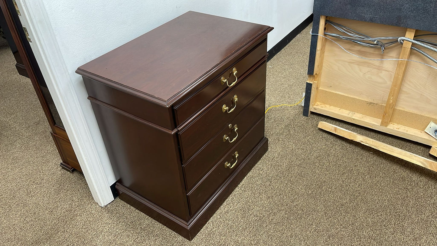 File Cabinet The Georgian Collection Kittinger Wood Vintage Mahogany 2 Drawer Cabinet - 29½"x19½"x30½"