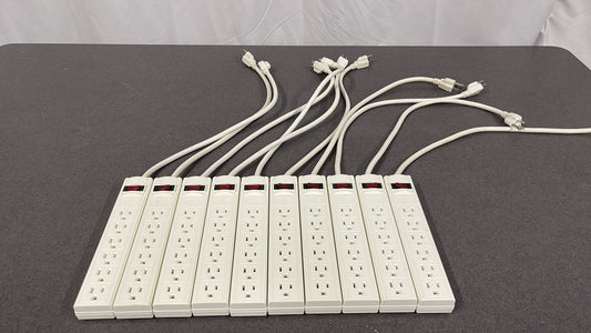 Lot 10 20in Wholesale Outlet Safety Surge Protector Plug AC Wall Power Strip Extension