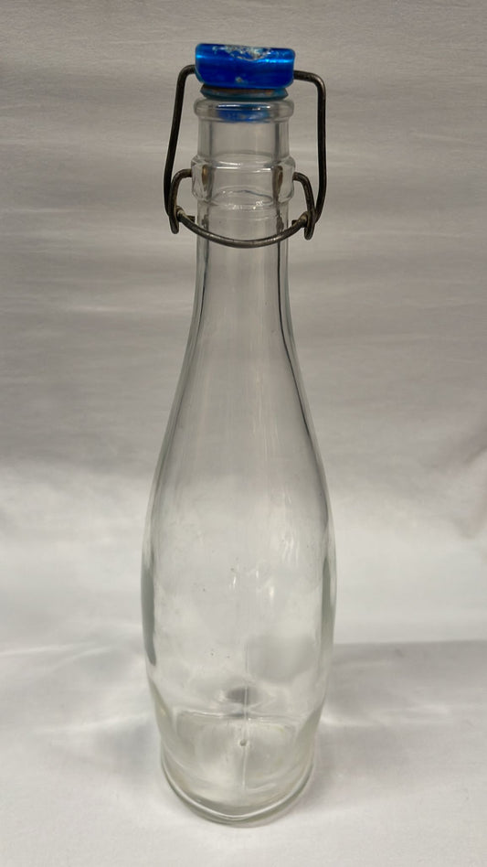 Libbey Oil/Vinegar/Water Glass Pitcher Bottle Wire Bail 33.8oz