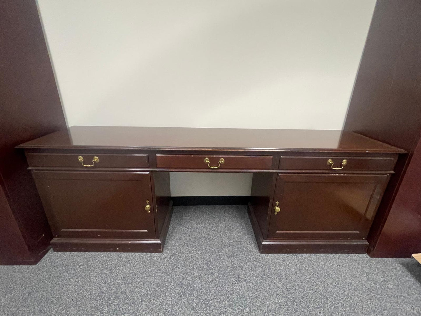 Credenza Desk Kittinger The Georgian Collection Mahogany Vintage Credenza Desk Cabinet