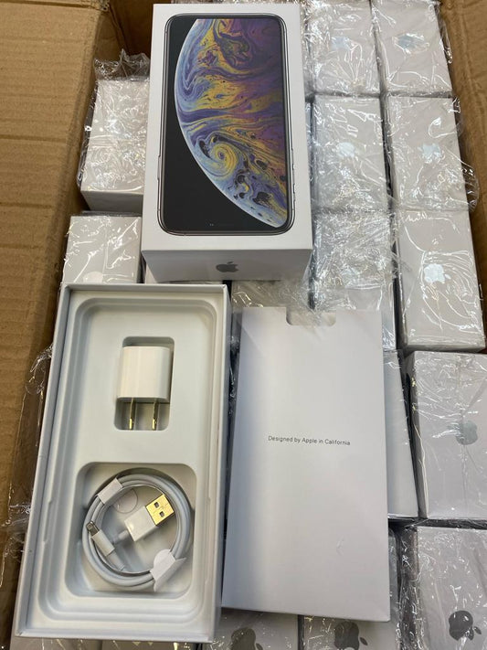 Replacement iPhone XS SILVER Empty Retail Box & Accessories WHOLESALE DISCOUNTED BULK BOX