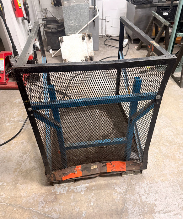 Forklift Cage Aerial Attachment 45" x 42" x 36", Used