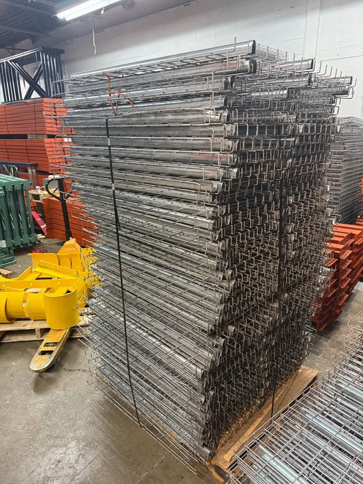 42"D x 46"L Pallet Rack Racking Shelf Wire Deck Decking Mesh, Inside Waterfall, Used