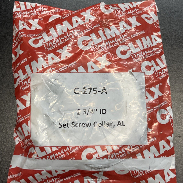 (NEW) CLIMAX C-275-A  2-3/4" ID Set Screw Collar Aluminum