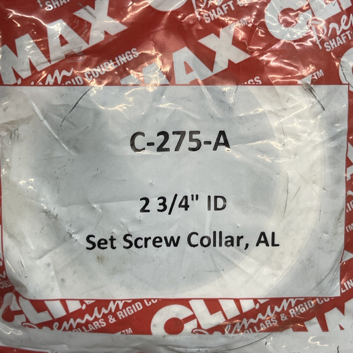 (NEW) CLIMAX C-275-A  2-3/4" ID Set Screw Collar Aluminum