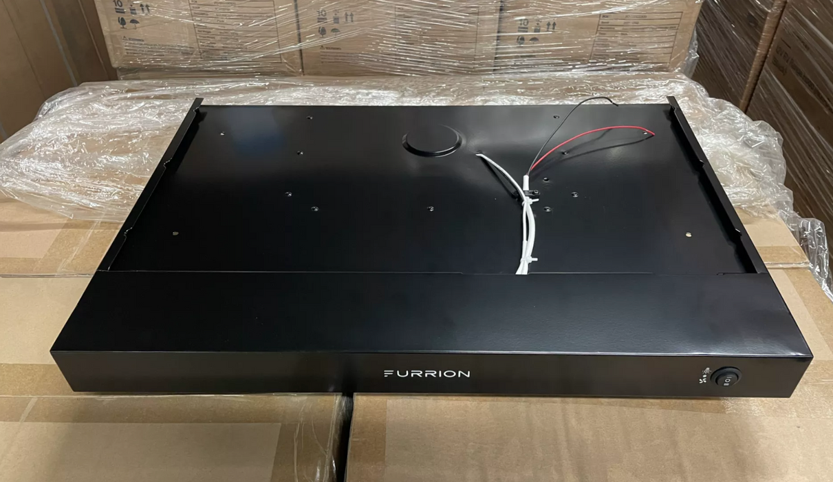 23.5" 12V FURRION RV RANGE HOOD BLACK DUCTED 12V FHO24SDSF-BL
