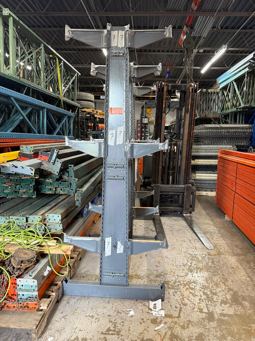 Cantilever Racks Double-Sided Warehouse Storage Rack, 7ft x 38" x 34" , Used