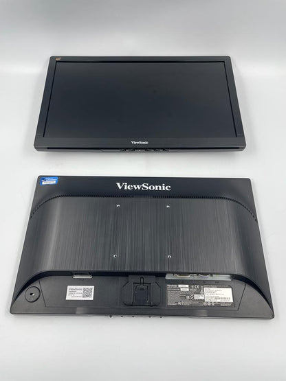 Dual VIEWSONIC VA2055Sm 20" Full HD LED Monitors, Black - Dual Monitor Setup