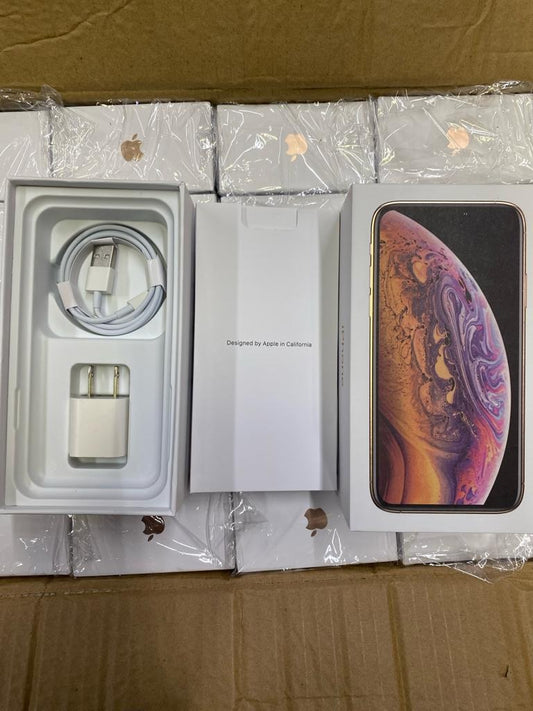 Replacement iPhone XS GOLD Empty Retail Box & Accessories WHOLESALE DISCOUNTED BULK BOX