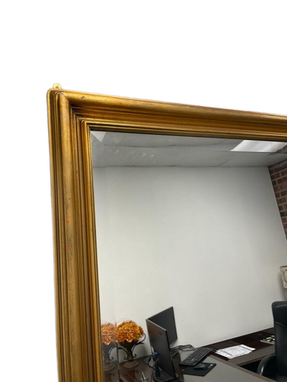 Antique Style Gold Tall Free Standing Mirror 78" x 36" Vintage High-End