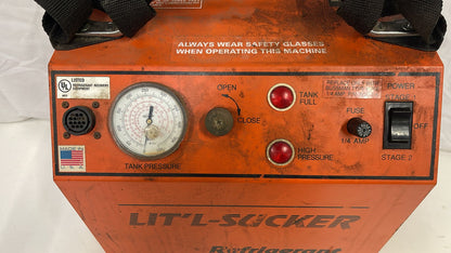 RSI LIT’L-SUCKER Refrigerant Recovery System Machine (FOR PARTS / NOT WORKING)