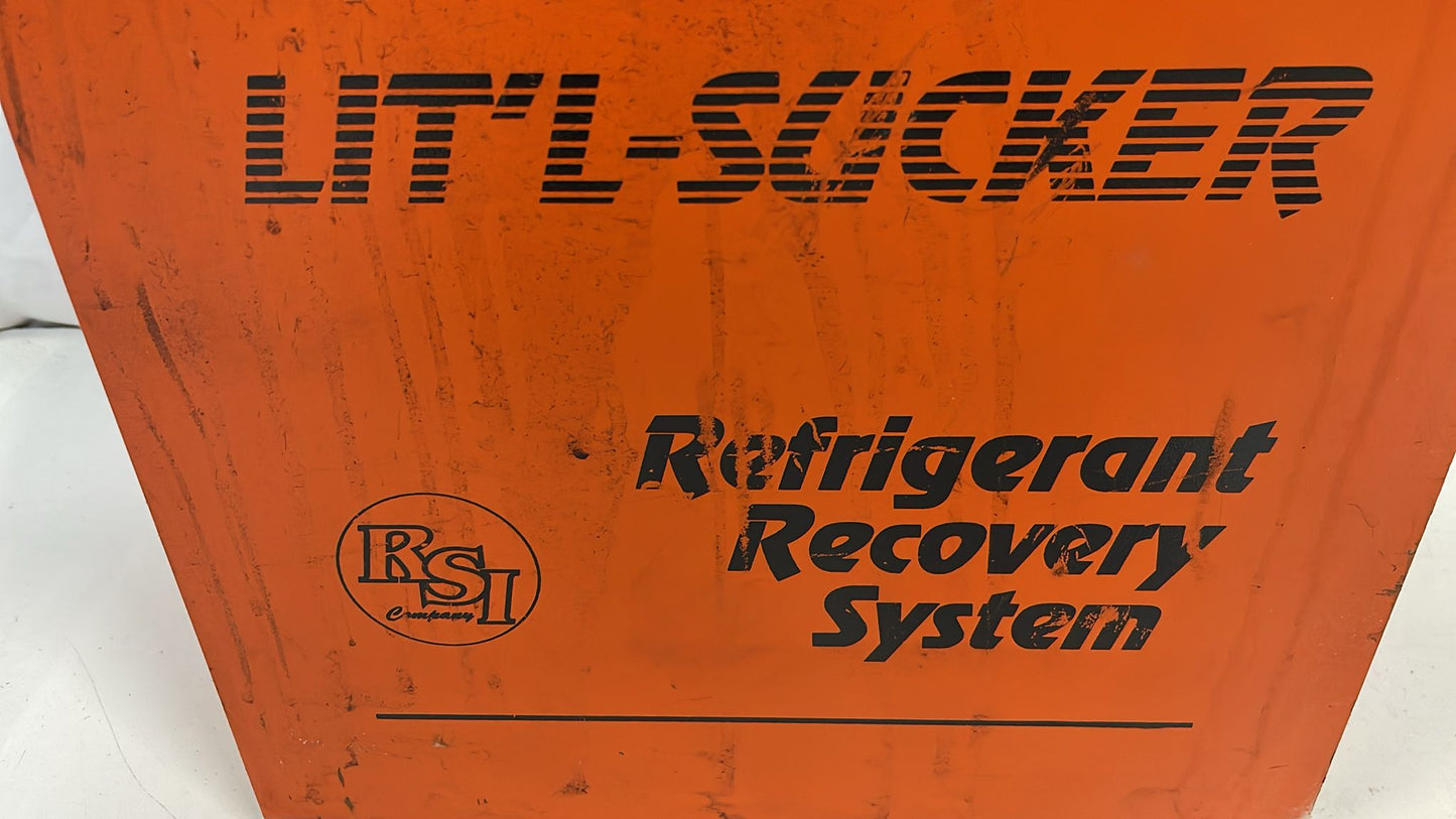 RSI LIT’L-SUCKER Refrigerant Recovery System Machine (FOR PARTS / NOT WORKING)