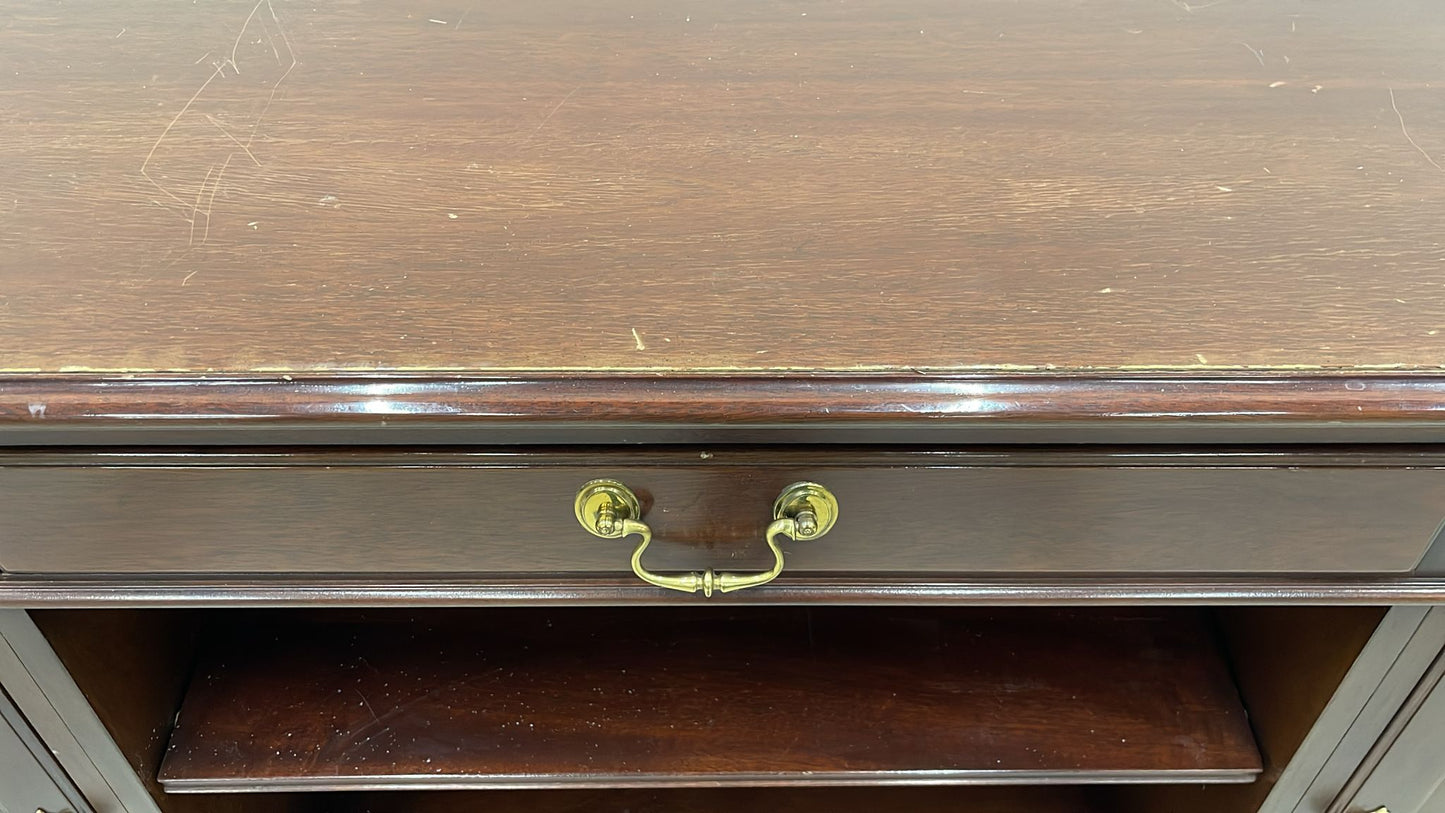 Credenza Kittinger The Georgian Collection Mahogany Vintage Credenza Display Cabinet