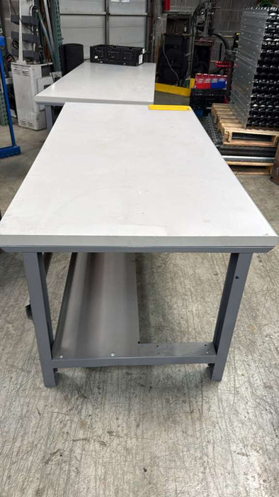 72" x 36" Steel Workbench Packing Table Laminated Table For Warehouse/Garage/Workshop