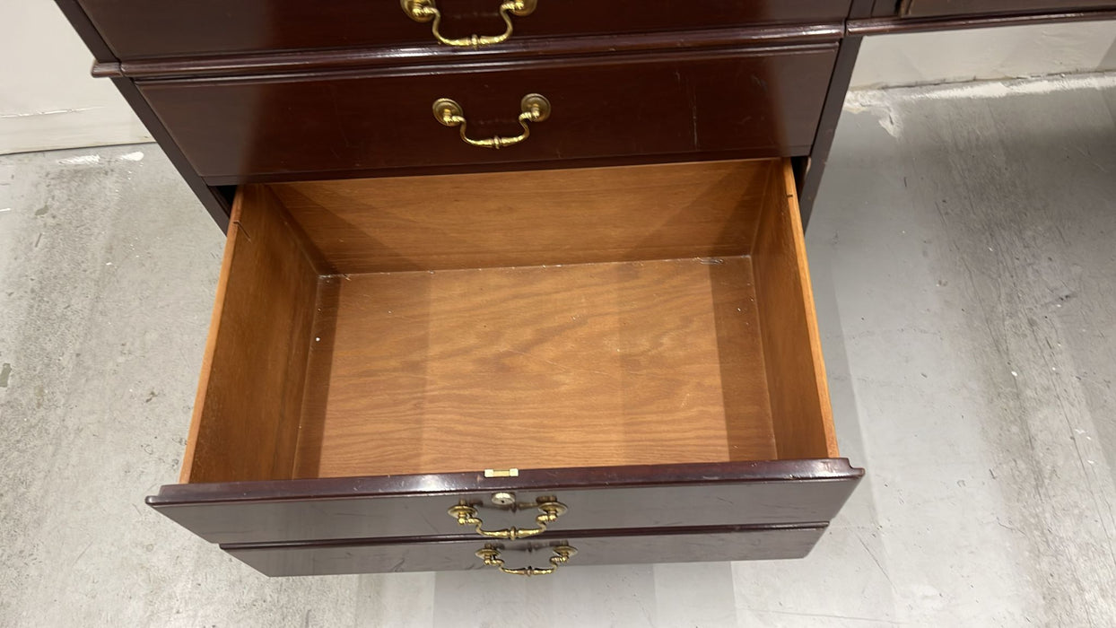Credenza Desk Kittinger Georgian Collection Vintage Computer Desk Credenza & Lateral File Mahogany 85.75" x 30.25" x 19.5"