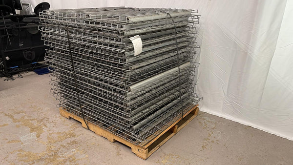 42"D x 44"L Waterfall Wire Decking – Used Pallet Rack Shelf Mesh Panel