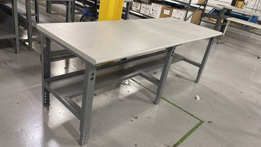 96" x 36" Steel Workbench Packing Table Laminated Table For Warehouse/Garage/Workshop