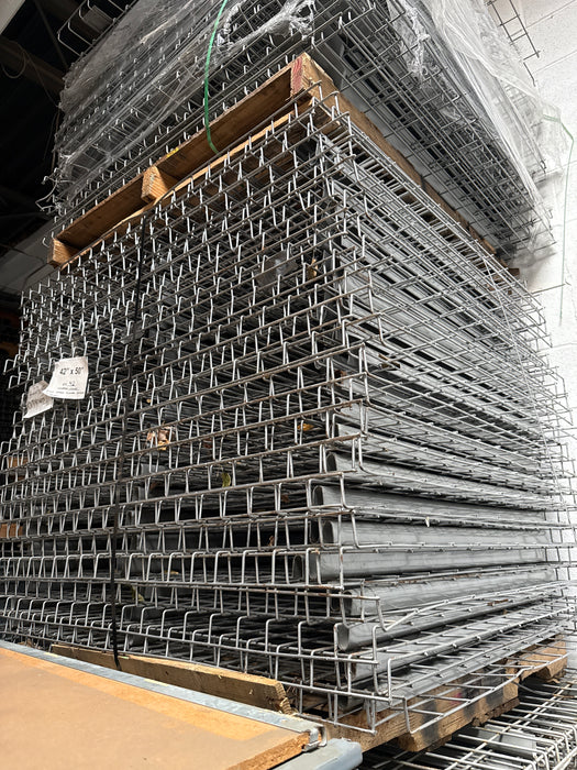 42"D x 50"L Waterfall Wire Decking – Used Pallet Rack Shelf Mesh Panel