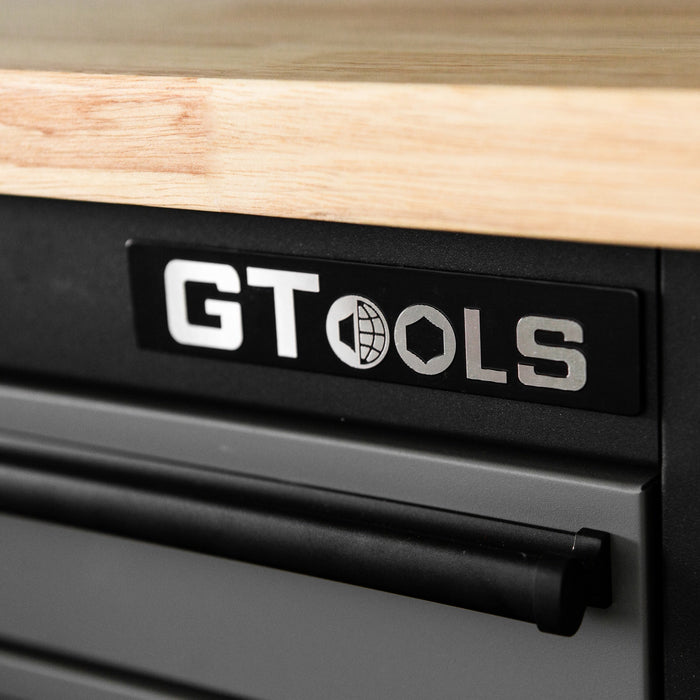 72 inch Rolling Tool Chest with Light & Power Strips, Workbench, Upper Cabinets & Pegboard