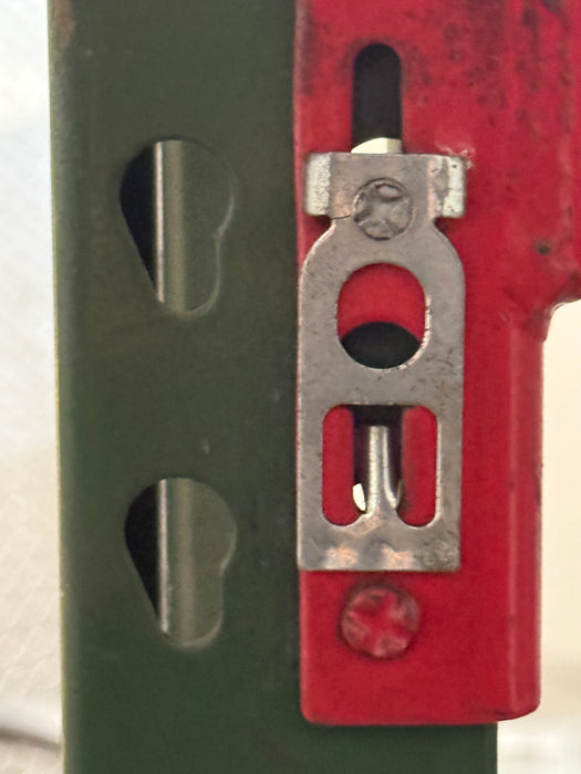 72"H x 24"D x 72"L Warehouse Industrial Medium Duty Teardrop Pallet Racks, Starter Unit, Used