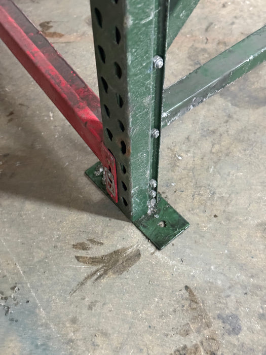 72"H x 24"D x 72"L Warehouse Industrial Medium Duty Teardrop Pallet Racks, Starter Unit, Used