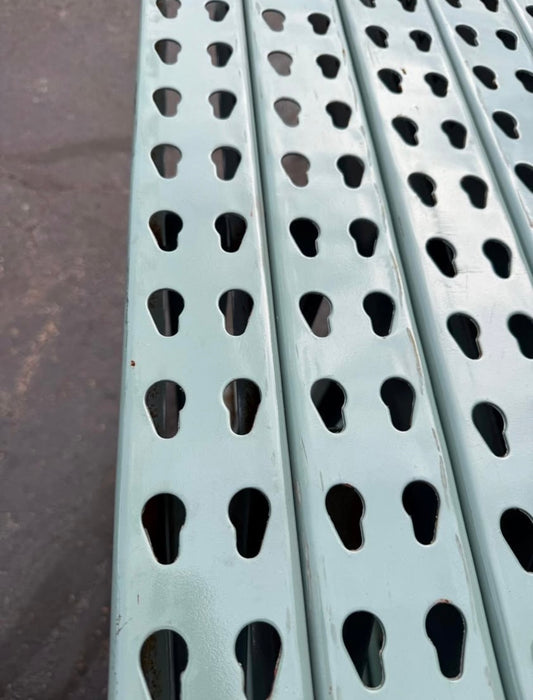 72"H x 42"D x 108"L Warehouse Industrial Heavy Duty Teardrop Pallet Racks, Starter Unit, Used