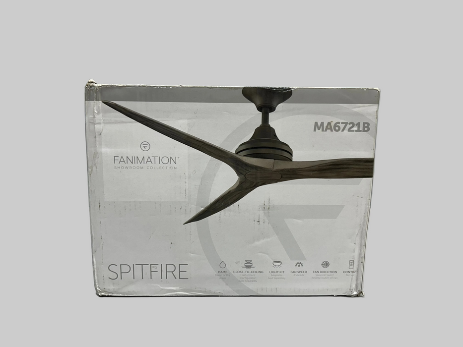 Fanimation MA6721B Spitfire Indoor Ceiling Fan In Dark Finish