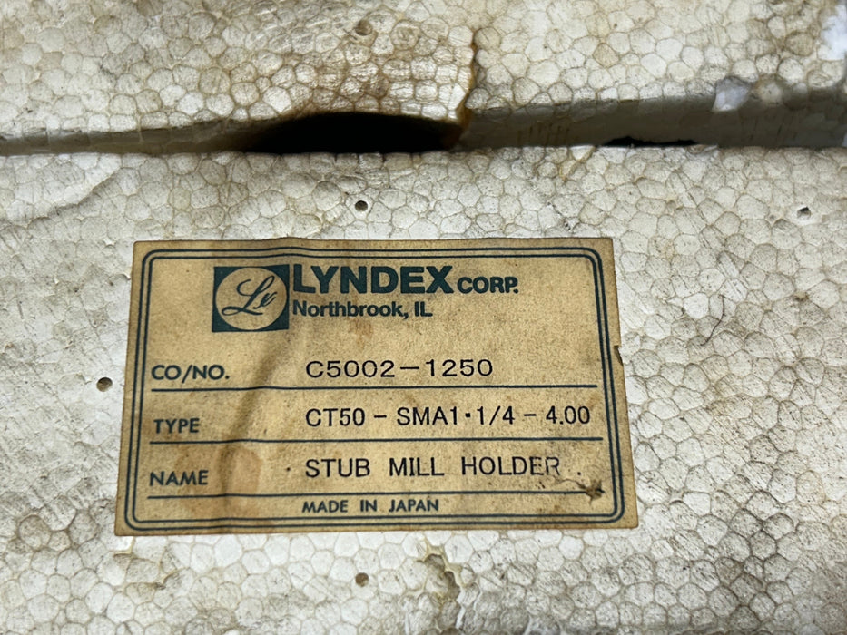 Lyndex Corp CT50 Stub Mill Holder 1.14"