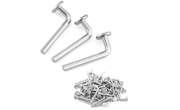 Pallet Rack Drop J-Pin, 7x55mm Accessory Shelving System, Heavy Duty J Bolt Safety Universal Pins