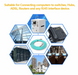15M Fiber Patch Cable, 10G Gigabit Fiber Optic Cables with LC to LC Multimode OM3 Duplex 50/125 OFNP