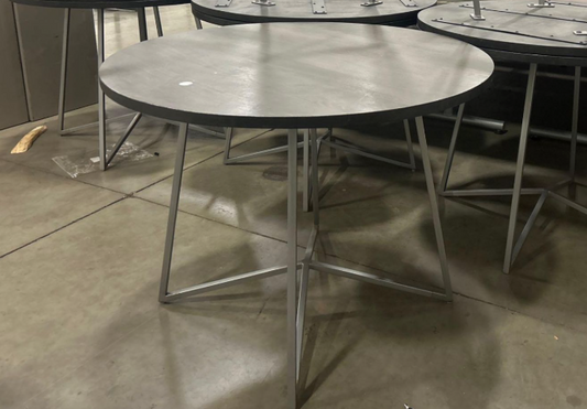 Round Office Table 40" Diameter, Height 30", Steel Legs