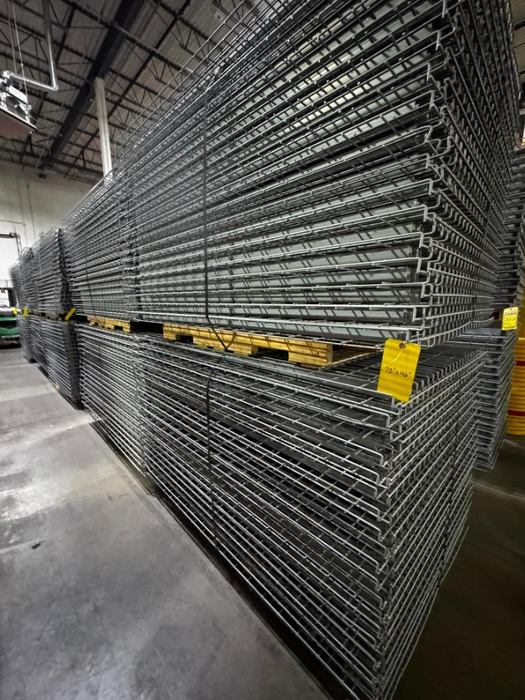72"D x 46"L Waterfall Wire Decking – Used Pallet Rack Shelf Mesh Panel