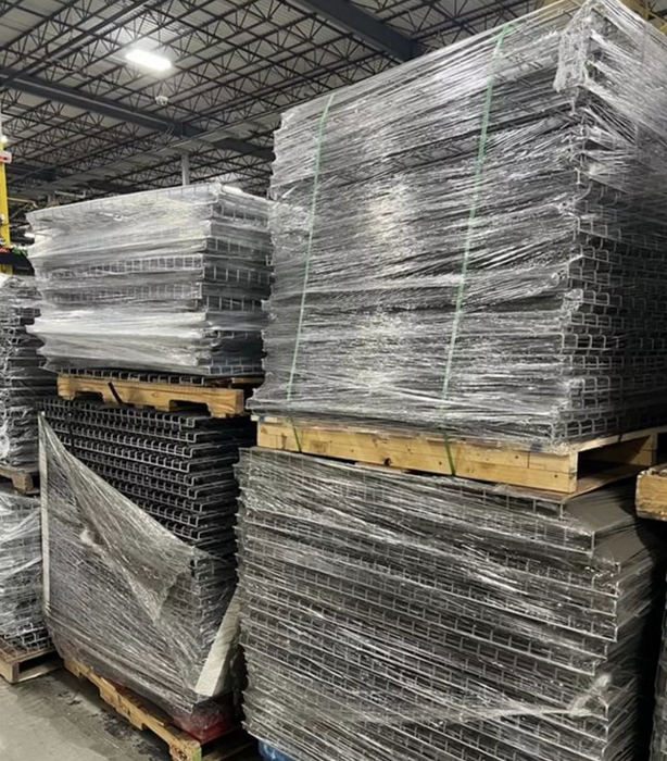 44"D x 46"L Waterfall Wire Decking – Used Pallet Rack Shelf Mesh Panel